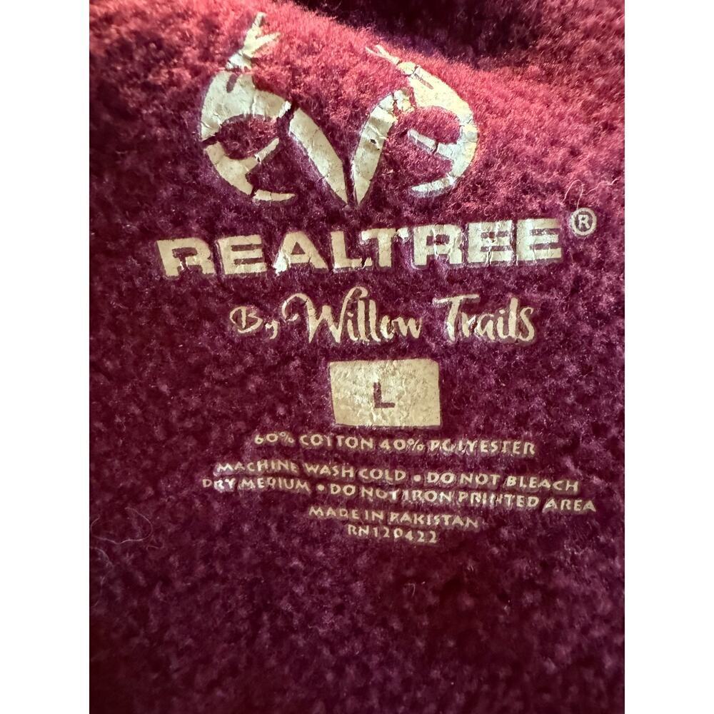 Realtree Women’s Maroon Large Sweatpants - Picture 3 of 4